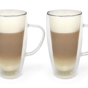 Bredemeijer, Dubbelwandig glas Latte Macchiato, 400ml, 2 stuks