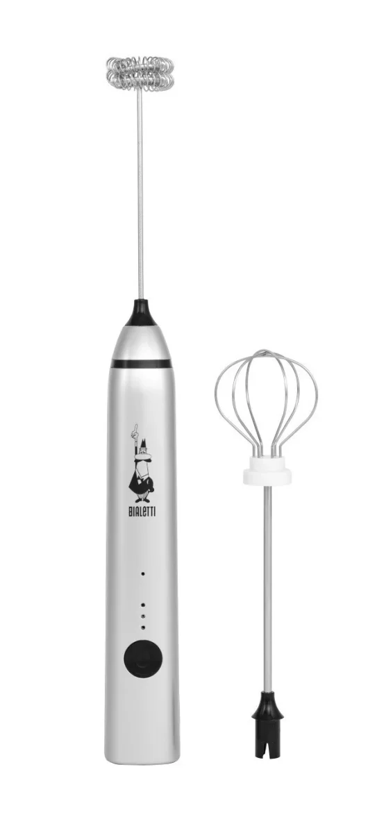 Bialetti Melkopschuimer Pro Silver – oplaadbaar