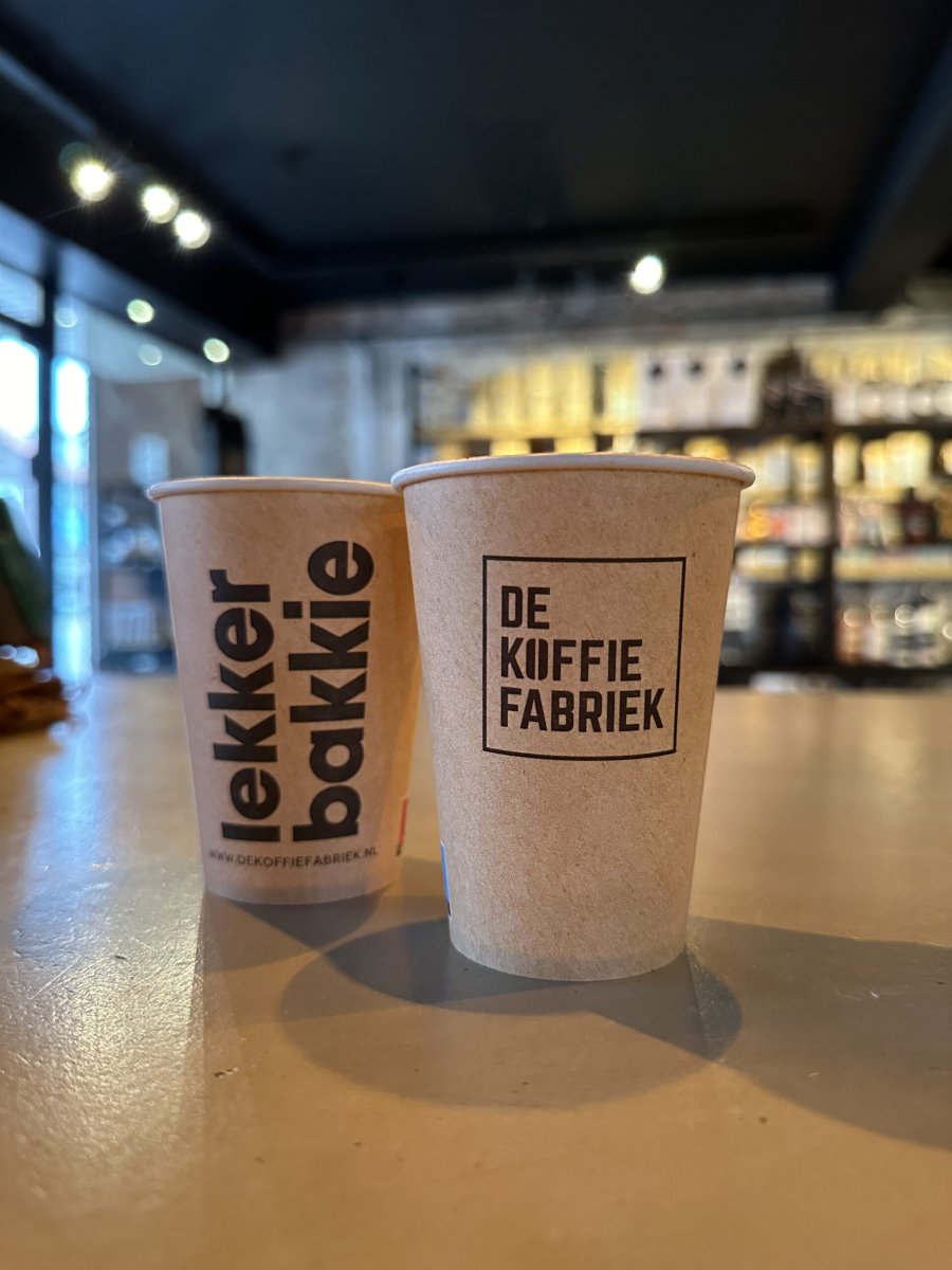 Koffiebeker De Koffiefabriek Lekker Bakkie – Low PE – 2500 x 180ml - Afbeelding 2
