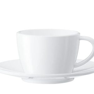 Cappuccinokopjes met schotel, 2 stuks